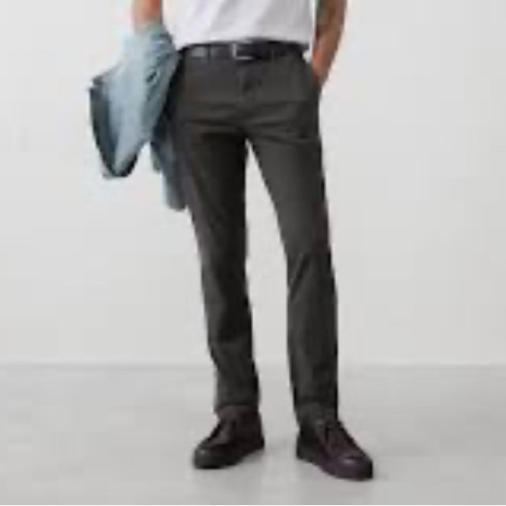 Banana Republic Chino Pants Cotton Charcoal Gray Men's Size 40x30 Casual NWT